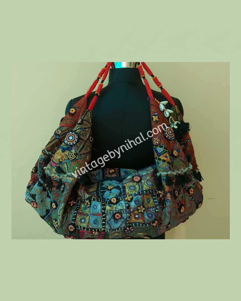 Vintage Banjara Zari Handmade Medium Sized Travel Bags 
